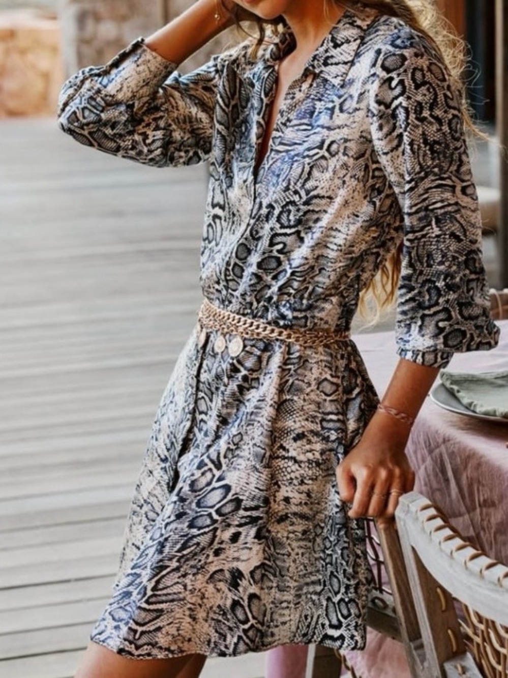 Zara Animal Print Mini dress size Medium